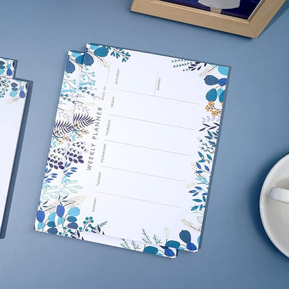 2 Pack Weekly Planner Notepad Tear Off Set of 2 Weekly Calendar Pad 52 Undated - Image 9