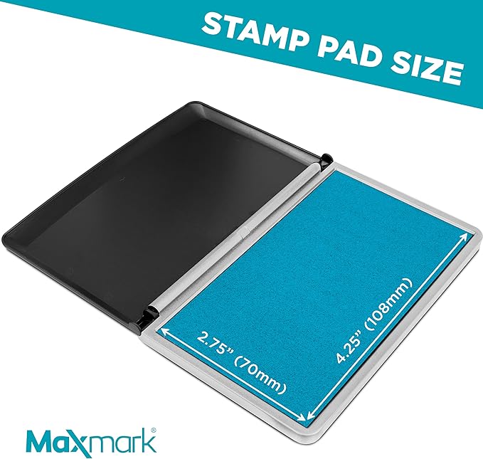 MaxMark Large Light Blue Stamp Pad - Image 3