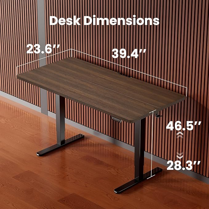 Ergear Height Adjustable Electric Standing Desk, 40 x 24 Inches Sit Stand up - Image 3