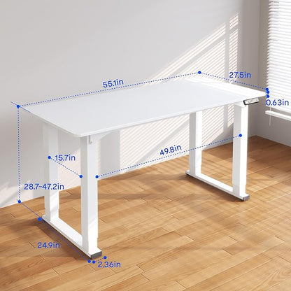 FLEXISPOT 4 Legs Standing Desk 55 x 28 Inch Electric Adjustable Height - Image 3