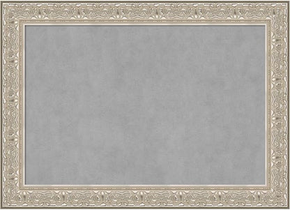 Amanti Art Silver Framed Magnetic Board 31x43 Large Vision Board by AmantiArt