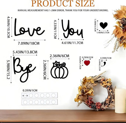 Love You Bye Wood Sign, Fall Decoration - Image 3