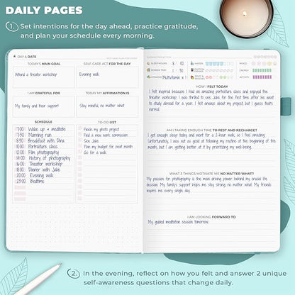 Clever Fox Self-Care Journal – Daily Reflection Notebook – Mental Health & - Image 4