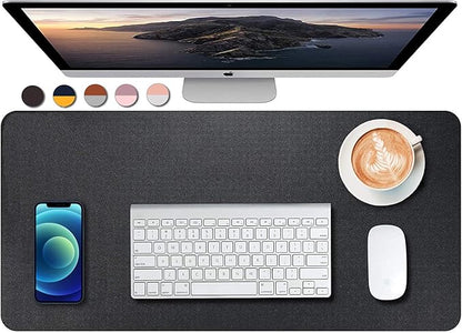 SUJAYU Dual Sided PU Leather Desk Pad, Mouse Pad, Office Desk Mat, Non-Slip by SUJAYU