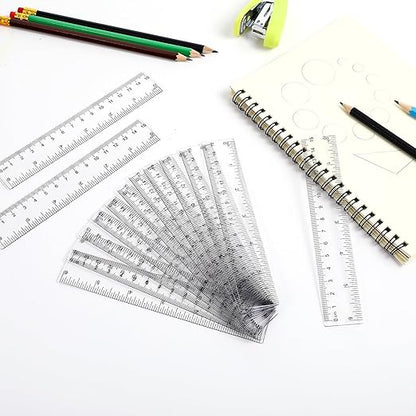 150 Pcs 6 Inch Ruler Clear Plastic Rulers Bulk - Image 7
