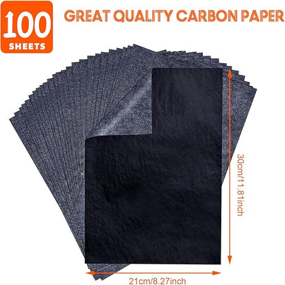 psler 100 Sheets Carbon Paper Sheets, Carbon Transfer Paper - Image 2