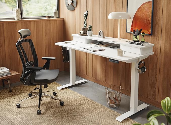 FEZIBO 48 x 24 Inch Height Adjustable Electric Standing Desk - Image 2