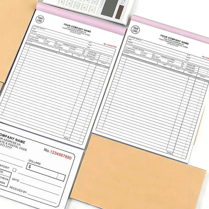 Custom Invoice Book with Logo 100 Set Personalized Receipt Books Customized - Image 5