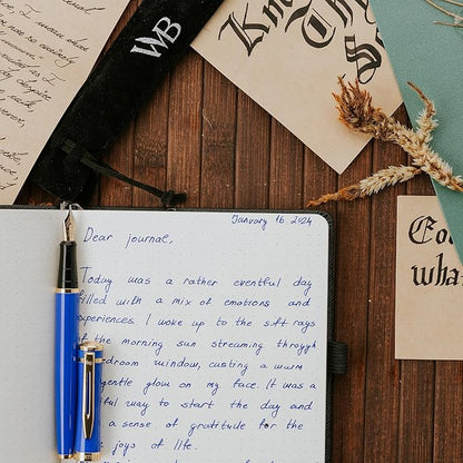 Wordsworth & Black Fountain Pen Set, 18K Gilded Medium Nib, Includes 24 Pack - Image 8