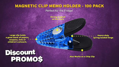 100 Magnetic Memo Holders Set - Image 3