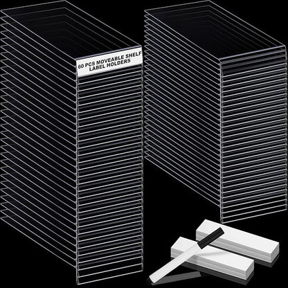 Containlol 60 Sets Moveable Shelf Label Display Holders - Image 9