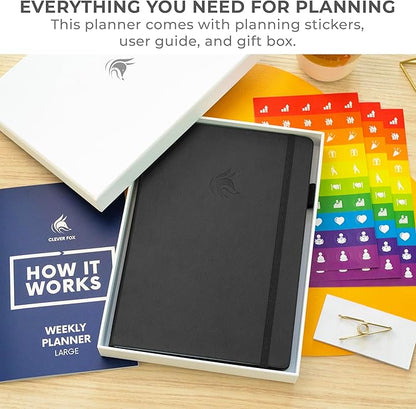 Clever Fox Planner Large – Undated Weekly & Monthly Planner - Image 3