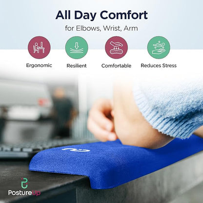 EdgeRest PostureUp L-Shaped Desk Long Wrist Rest Elbow, Forearm & Wrist Comfort - Image 7