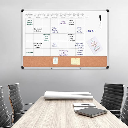 Amazon Basics 24" x 36" Monthly Whiteboard Calendar - Image 6