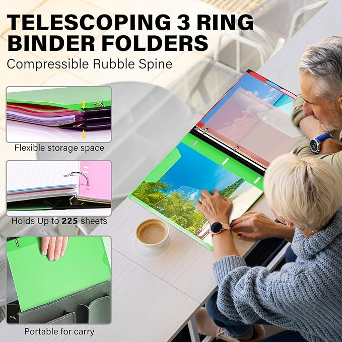 WOT I Telescoping Project Organizer 2-Pack, Refillable Binder - Image 2