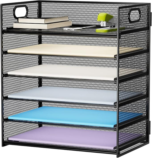 Marbrasse 6 Tier Paper Organizer Letter Tray by Marbrasse