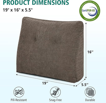 TANYOO Back Support Pillow for Recliner Soft Dual Layer Lumbar Support Pillow - Image 6