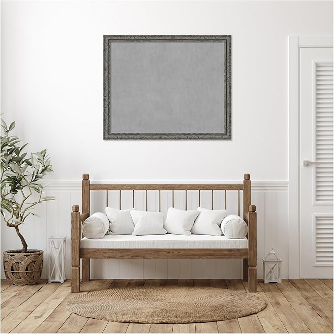 Amanti Art Black Framed Magnetic Board 36x44 X-Large Vision Board - Image 5