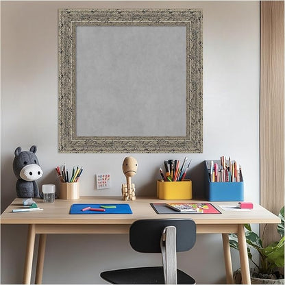 Amanti Art Silver Framed Magnetic Board 25x25 Medium Vision Board - Image 5