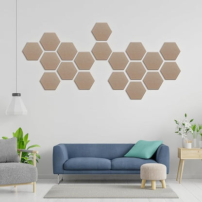 Hexagonal Acoustic Panels-12 Pack High-Density Sound Absorbing Panels - Image 5