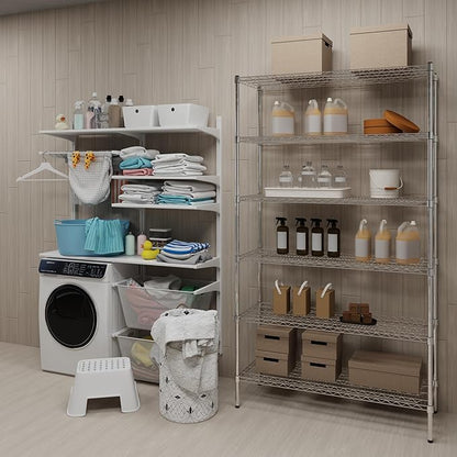 Regal Altair 18" Deep x 48" Wide x 74" Height Wire Shelving Kit | 6-Tier | NSF - Image 2