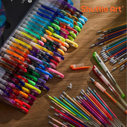 Shuttle Art 260 Pack Gel Pens Set, 130 Colors - Image 7