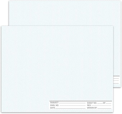 2 Pack 50 Sheets 22" x 17" Isometric Graph Paper Pad Landscape by gisgfim