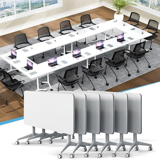 Conference Table, 55.1''Folding Conference Room Table by Unknown