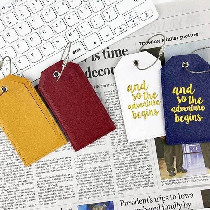 Portable Leather Travel Labels - Image 5