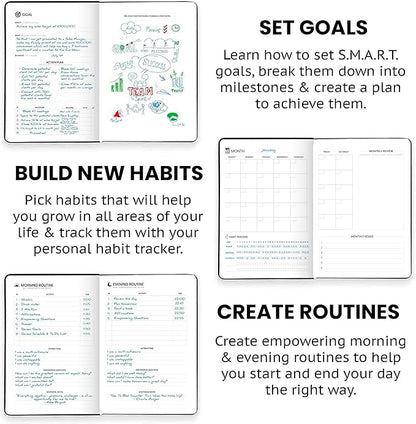 Wyze Planner Undated Daily Planner – 1-Year B5 Productivity Organizer - Image 3