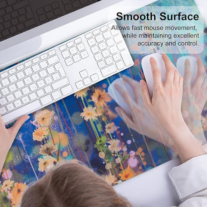 QIYI Large Desk Pad, Waterproof PU Leather Mouse Pad - Image 5