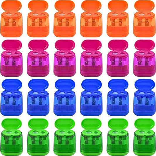 AUSTARK 24Pcs Pencil Sharpener Manual by AUSTARK
