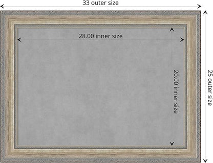 Amanti Art Silver Framed Magnetic Board 25x33 Medium Vision Board - Image 4