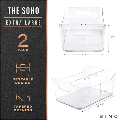 BINO | Plastic Storage Bins, X-Large - Image 2