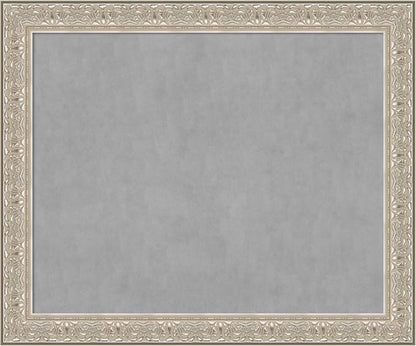 Amanti Art Silver Framed Magnetic Board 39x47 X-Large Vision Board by AmantiArt