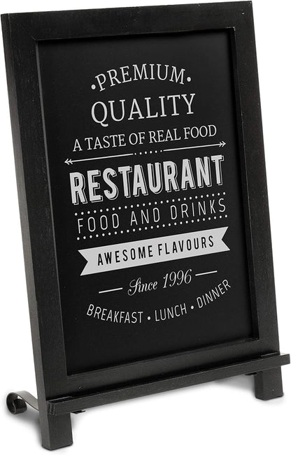 HBCY Creations Rustic Black Wooden Tabletop Chalkboard by HBCYCreations