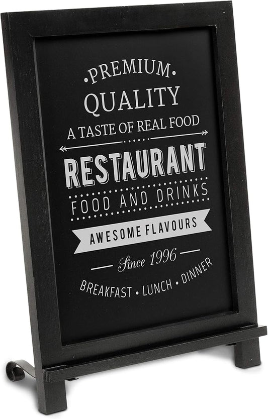 HBCY Creations Rustic Black Wooden Tabletop Chalkboard by HBCYCreations