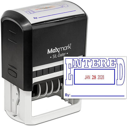 MaxMark Large Self-Inking Rubber Date Office Stamp by Maxmark