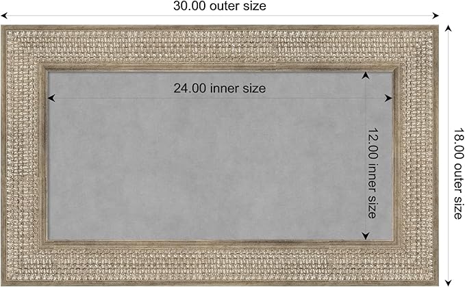 Amanti Art Silver Framed Magnetic Board 18x30 Small Vision Board - Image 4