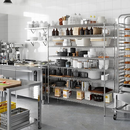 Regal Altair 21" Deep x 60" Wide x 74" Height Wire Shelving Kit | 8-Tier | NSF - Image 2