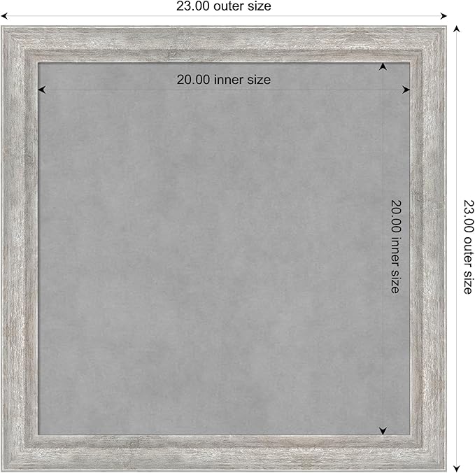 Amanti Art Silver Framed Magnetic Board 23x23 Medium Vision Board - Image 4