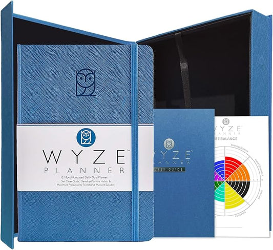 Wyze Planner Undated Daily Planner – 1-Year B5 Productivity Organizer by WYZEPLANNER