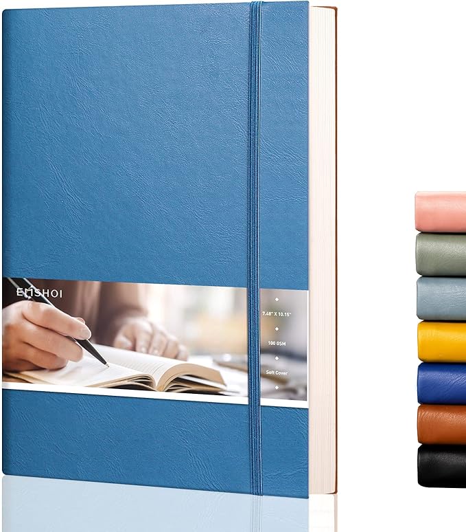 EMSHOI Dotted Journal Bullet Notebook, 192 Numbered Pages B5 Large Dot Grid by EMSHOI