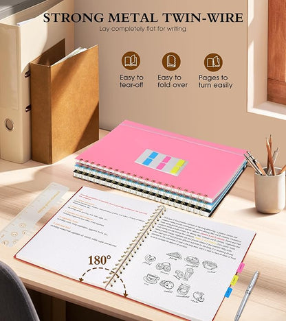 UEBZFOCS Dotted Notebook, Spiral Notebook Journal 8.5” x 11”, A4 Large Dot Grid - Image 6