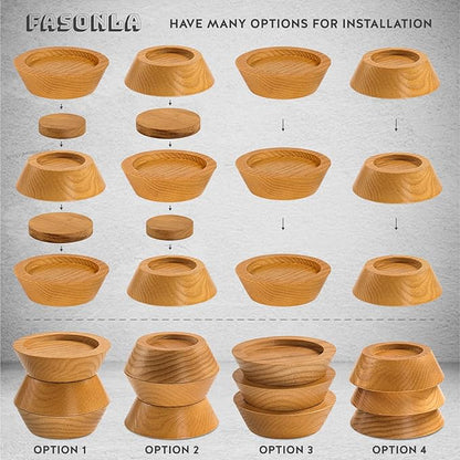 Bed Risers, Furniture Risers Can be Adjusted to 2'' 3''or 4'', Lifts Furniture - Image 4
