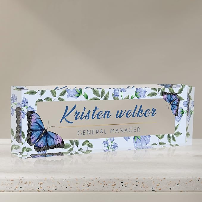 Desk Name Plate Personalized, Custom Name Plates by SalaGraphics