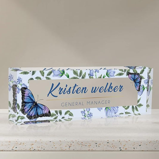 Desk Name Plate Personalized, Custom Name Plates by SalaGraphics