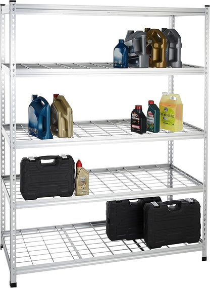 Amazon Basics 5 Shelf, High-Grade Aluminum, Adjustable, Shelving Unit - Image 9