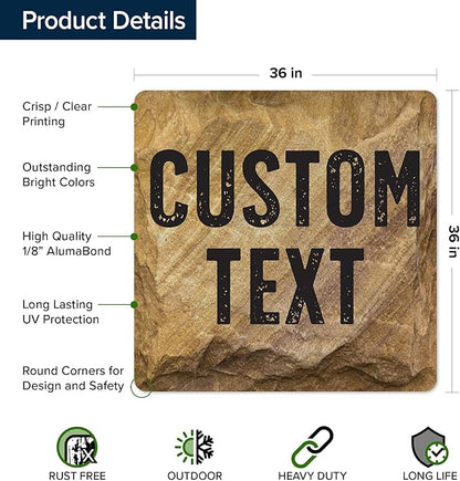 Custom Sign, Custom Street Sign, 11 Font Colors, 13 Font Styles, 4 Hole Options - Image 6