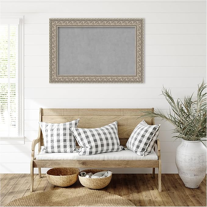 Amanti Art Silver Framed Magnetic Board 27x39 Large Vision Board - Image 6